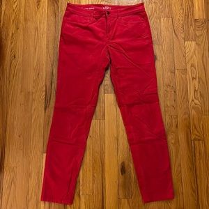 Magenta LOFT Super Skinny Corduroy
